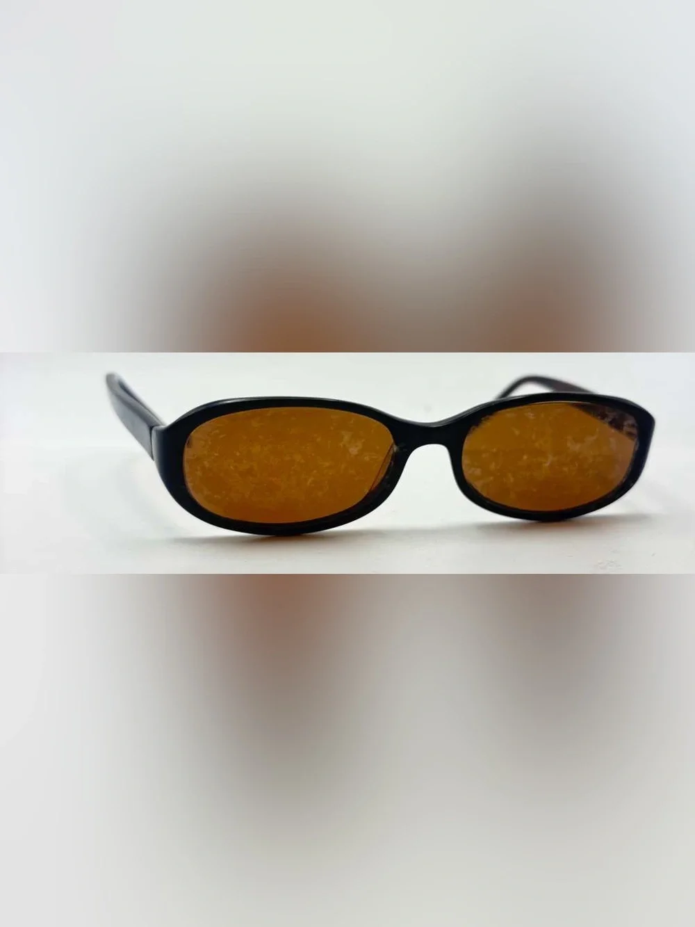 SG806 Black Brown Oval Sunglasses Frames Only